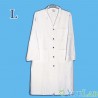 Blouse blanche de laboratoire 100% coton - L
